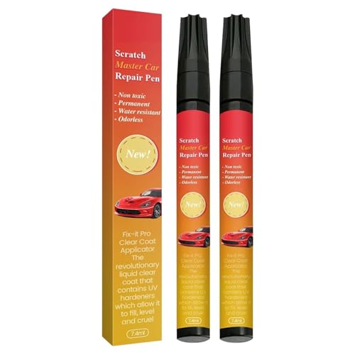 2pcs Car Scratch Remover Pen, All Black Cars Fix Magic Pen, Filling Car Scratches and Seals To Prevent Corrosion And Rust