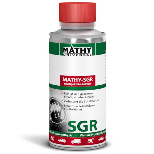 MATHY-SGR Schaltgetriebe-Reiniger (150 ml) - Getriebeöl-Additiv - Zusatz zur Getriebereinigung und -spülung gegen Schaltprobleme - Systemreiniger - Entfernt effektiv Ablagerungen und Rückstände