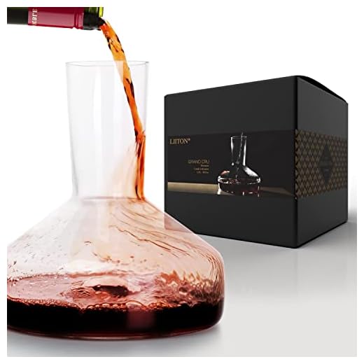 Leonardo Daily Rotwein-Dekanter, Wein-Karaffe aus Glas, spülmaschinenfester Glas-Dekanter für Wein, 2000 ml, 024999 7 LIITON Weinkaraffe Grand Cru, Glaskaraffe zum Dekantieren für Wein, als Wasserkaraffe oder Whisky Karaffe, Dekanter als Geschenk-Idee, für Rot- und Weißwein, 1.5L