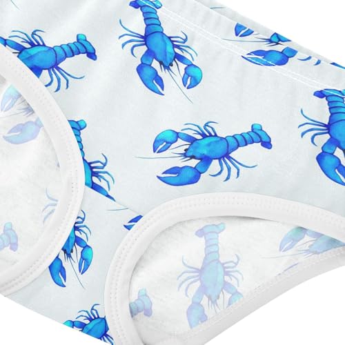 Ocean Lobster Blue Toddler Girls's Underwear 2T 23028634
