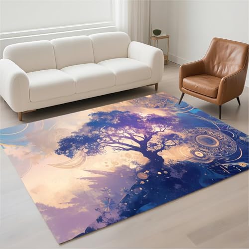Tapis moderne rectangulaire étanche et résistant pour chambre adulte - 2