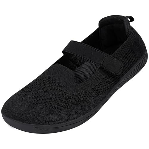 Women's Barefoot Mary Jane Flats Dance Shoes Wide Toe Breathable Lightweight Walking Shoes Slip On2