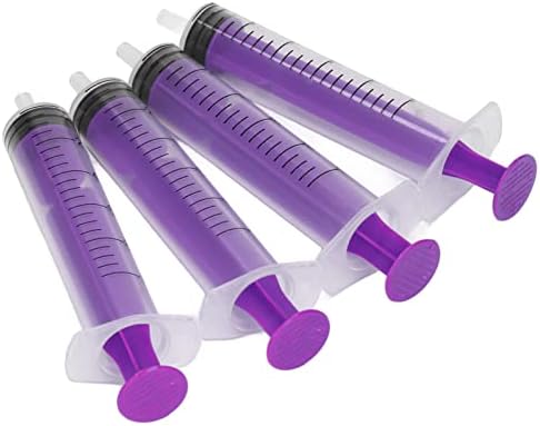 4PCS Syringe Nasal Irrigator for Newborns,Portable Baby Nasal Irrigator Syringe Nose Cleaner Needle Tube Reusable Silicone Nasal Suction Tip (Purple)