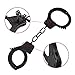 Bedsecret Handcuffs Double Lock Steel Police Edition Professional Grade Handcuffs,Hand Cuffs Cop with Keys-Black