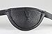 Leather Eyepatch – Slight Convex Eye Patch for Right Eye - Full Grain Leather, Unique, Comfortable, Adjustable and Sanitary - Made in USA (Black)