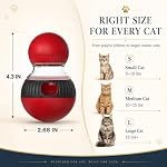 Cat Interactive Toys,Cat Treat Dispenser,Cat Toys for Indoor Cats,Sound Cat Puzzle Feeder Stimulating Activity,Portion Control Slow Feeder with Adjustable Food Intake,Suitable for Kitten and Adult Cat - Image 5