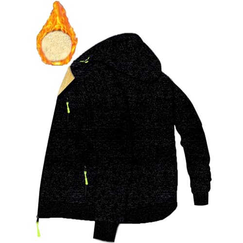 Mens Jacket Zip Up Fleece Thick Jacquard Cardigan Slim-Ft Sport Jackets - image 5