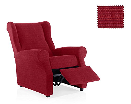 JM Textil Husse Relax-Sessel Moraig Größe 1 Sitzer (Standard), Farbe Rot (Mehrere Farben verfügbar)