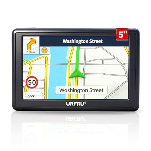 GPS Navigator for Car, Small Size for Limited Cab, 2026 Offline Map with Free Updates Lifetime, 5-inch Touchscreen, Satallete Navigation, Voice Guidance, Speed & Traffic Alerts, Custom Car Routing by URFRU - Used condition - US$37.49