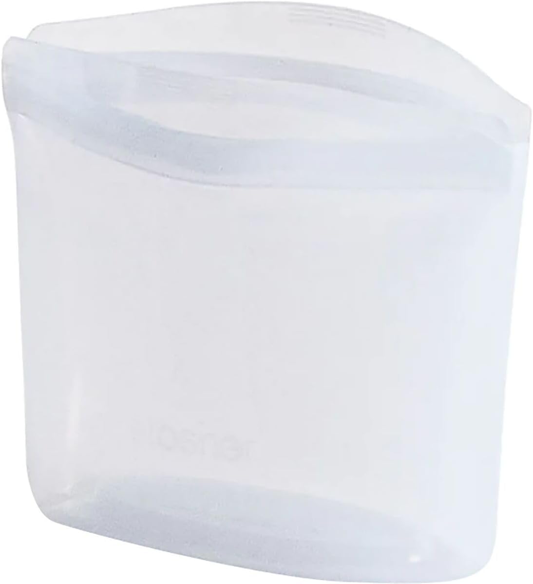 Stasher Premium Silicone Reusable Food Storage Bag, Clear | Microwave, Sous Vide, Dishwasher, Oven and Freezer Safe | BPA Free, Leak-free, Eco-friendly, 8-Cup Bowl