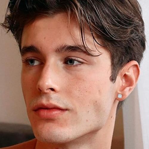 5 Pairs Magnetic Earrings for Men Women, Stainless Steel Silver Clip on Stud Earrings Set for Sensitive Ear Hypoallergenic Magnet Fake Earrings Jewelry 6mm by XINNSTAR - Used condition - Image 5