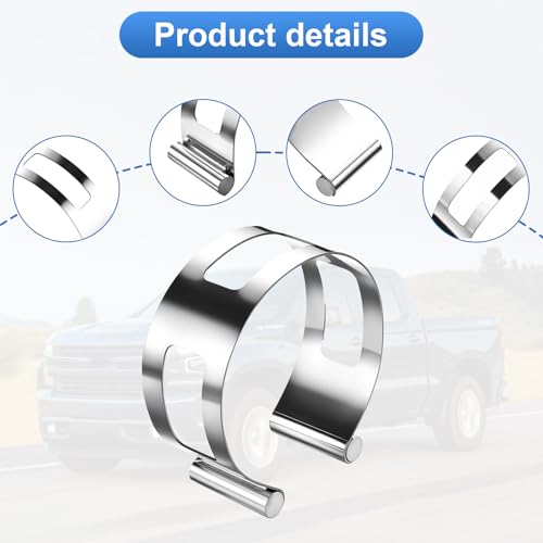Image of 2.5 Inch Stainless Steel Exhaust Clamp, Universal for Welding and Exhaust Pipe Repair (2.5 inches)