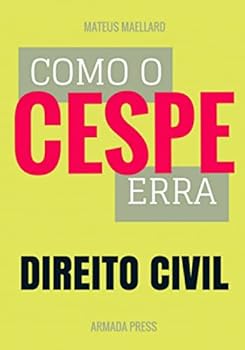 Paperback Como o Cespe erra: Direito Civil [Portuguese] Book