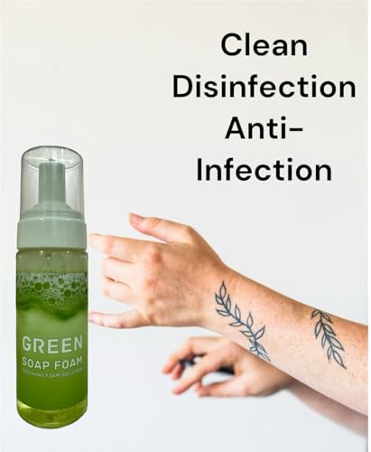 Green Tattoo Healing And Cleaning Foaming Soap (60 Ml) (2 Pieces) - Image 2
