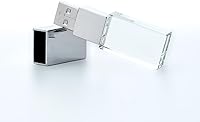 Vista 8 de New Crystal Transparent Rectangle Genuine USB Flash Drive Wedding Gift Pen Drive,Silver