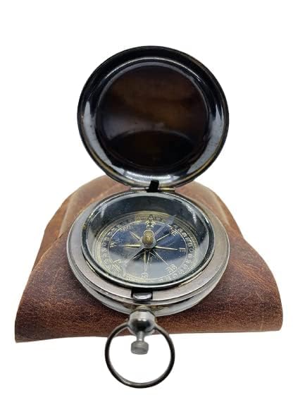 Vintage Functional Marine Magnetic Compass with Free Leather Case for Home Study Living Room and Office Decor Best Gift Item-image-45