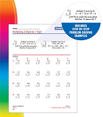Multiplication Workbook, Grade 4: Volume 6