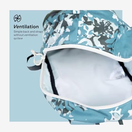 Image of Decathlon lightweight 20L backpack with 2 pockets and a bottle holder.