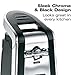 Hamilton Beach Smooth Touch Electric Automatic Can Opener with Easy Push Down Lever, Eliminates Sharp Edges, Opens All Standard-Size and Pop-Top Cans, Extra Tall, Black and Chrome (76606AG)