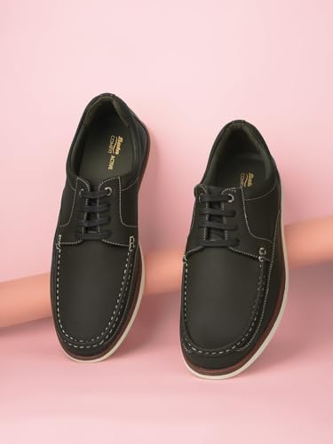 Image of Bata Comfit BLOB Derby, Men's Olive Formal Derby Shoes