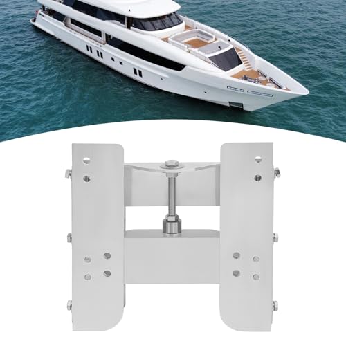 Plaque de levage hors-bord réglable pour bateau, 9 cm de hauteur, plaque de montage en alliage d'aluminium, pour eau plate et côtière, argent, 39,5 x 10 x 40 cm, fixation arrière