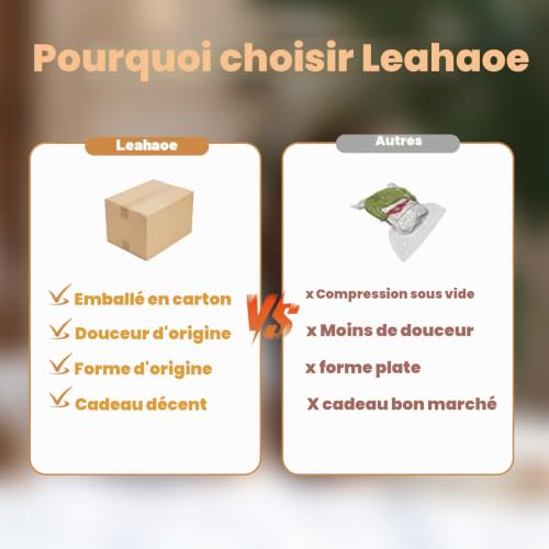 Oreiller en peluche douce orange forme chat lesté pour esthétique salon