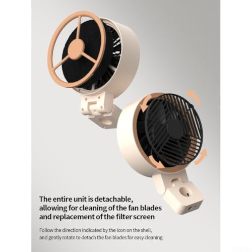 Campana extractora portátil USB de fuerte succión con filtro lavable y altura ajustable 5