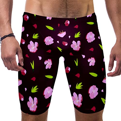 Bañador de competición floral para hombre y niño en talla 3XL | HUI JIN SHOP