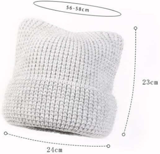 Woolen Knitted Cap Warm Ear Protecting Headpiece Versatile Hats