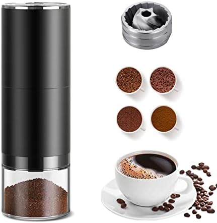 Electric Coffee Grinder, 150W Spice Grinder with Stainless Steel Blade & Bowl, One-Touch Control Coffee Bean Grinder for Nuts, Sugar, Grains, Clear Lid