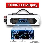 Przetwornica Czystej Fali Sinusoidalnej DC 12 V Na AC 3100 W Przetwornica Napięcia Falownik Solarny Outdoor Camping Konwerter Ładowania Z Gniazda DC Na AC Wydajny Stabilny