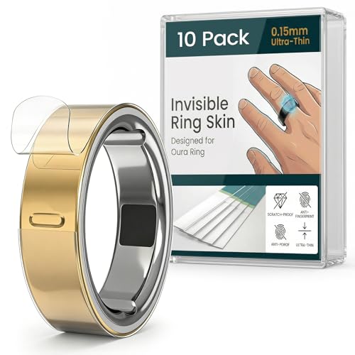 �����^�N���A�X�L���J�o�[�AOura Ring Gen 4/4 �Z���~�b�N/Oura Gen 3�p�A�����Ȃ��������h�~�v���e�N�^�[�X�}�[�g�����O�A�N�Z�T���[�ی�t�B�����A10���p�b�N