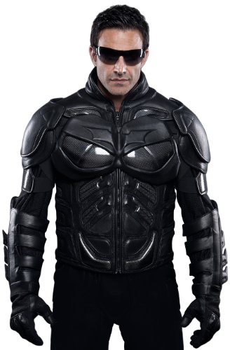 Image of The Dark Knight Rises: Batman Motorcycle Suit Jacket, X-Large