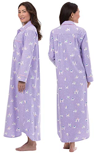 Pajamagram Night Gown For Ladies - Flannel Nightgowns For Women, Lavender, Md #TOP1