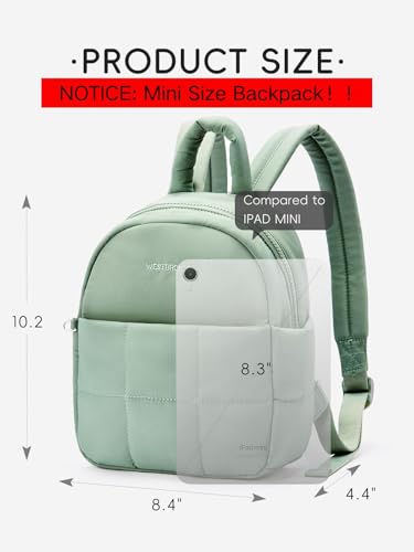 Image of WESTBRONCO Mini Backpack for Women Nylon Small Fashion Backpacks Purse Puffer Lightweight Backpacks for Travel, Shopping, Daily