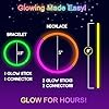 JICUICUI Glow Sticks Bulk Party Pack- Ultra Bright 50pk Glow in the Dark Party Supplies, Neon Party Favors, Glow Sticks Party Supplies Glow Necklaces and Glow Bracelets with Connectors #3