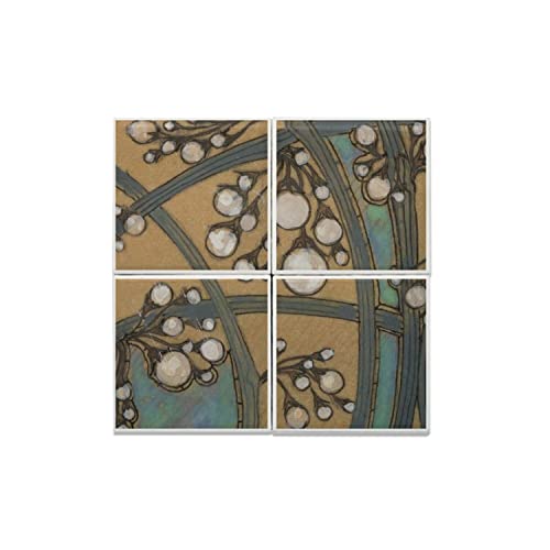 Carreaux céramique Art Nouveau décoratifs 20x20 fleur moderne design mural