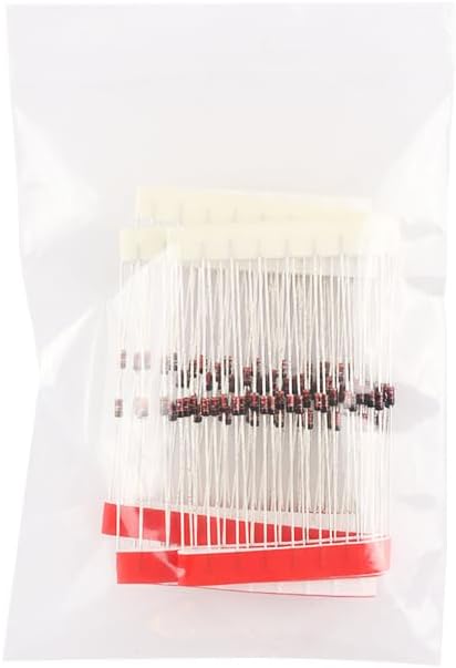 200Pcs 1N4148 Switching Diodes - 200ma 100V Efficiency Silicon Schottky Diode for Power Rectification, 4148 200 mA 100 Volt DO-35 Package for Electronics