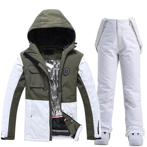 Tuta Da Neve E Sci Completa - Giacca E Pantaloni Impermeabili Con Bretelle Per Uomo E Donna - Snowboard Invernale Colorato