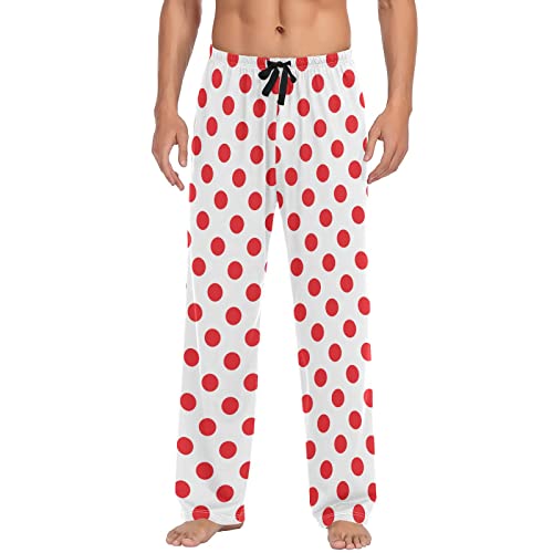 Floral Plaid Pajama Pants for Men Lounge Pants with Pockets Drawstring Mens Pajama Bottoms Men Sleep PJ Pants