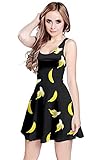 CowCow Womens Dark Banana Sleeveless Dress, Dark - M