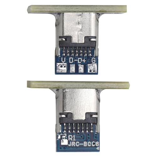 Cermant 10Pcs 24Pin USB3.1 Jack Charging Data Port Type-C Waterproof Charging Port Solder Joint Female Connector Jack with White Screw Fixing Plate - Thumbnail 6