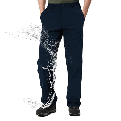 Aimato Wanderhose Herren wasserabweisend, Cargohose mit 6...