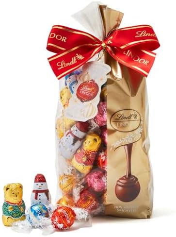 （21:30時点） 【 Lindt 公式】リンツ チョコレート リンドール ファミリーパック クリスマス 限定 70個入 ギフト プレゼント ショッピングバッグM付