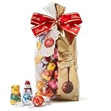 【 Lindt 公式】リンツ チョコレート リンドール ファミリーパック クリスマス 限定 70個入 ギフト プレゼント ショッピングバッグM付