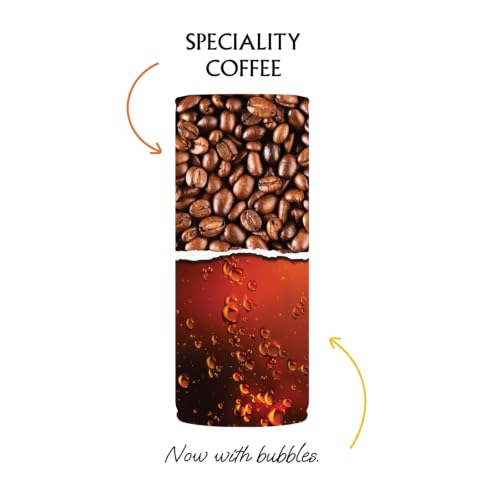 Image of Black Poetry Sparkling Coffee Variety Pack of 3 - 185ml Each | 1 Each of Classic Twisted, Orange Spiked & Chocolate Fused Flavours | 100% Arabica Cold Brew | Ready-to-Drink Black Coffee | Low Sugar