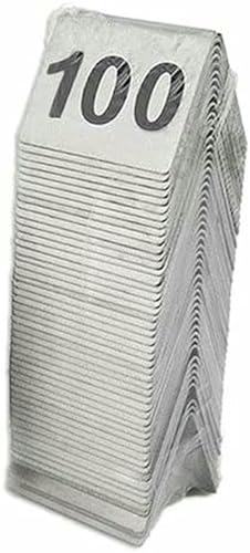 Números de mesa duraderos de 1,9x1,6 pulgadas con acabado metálico premium