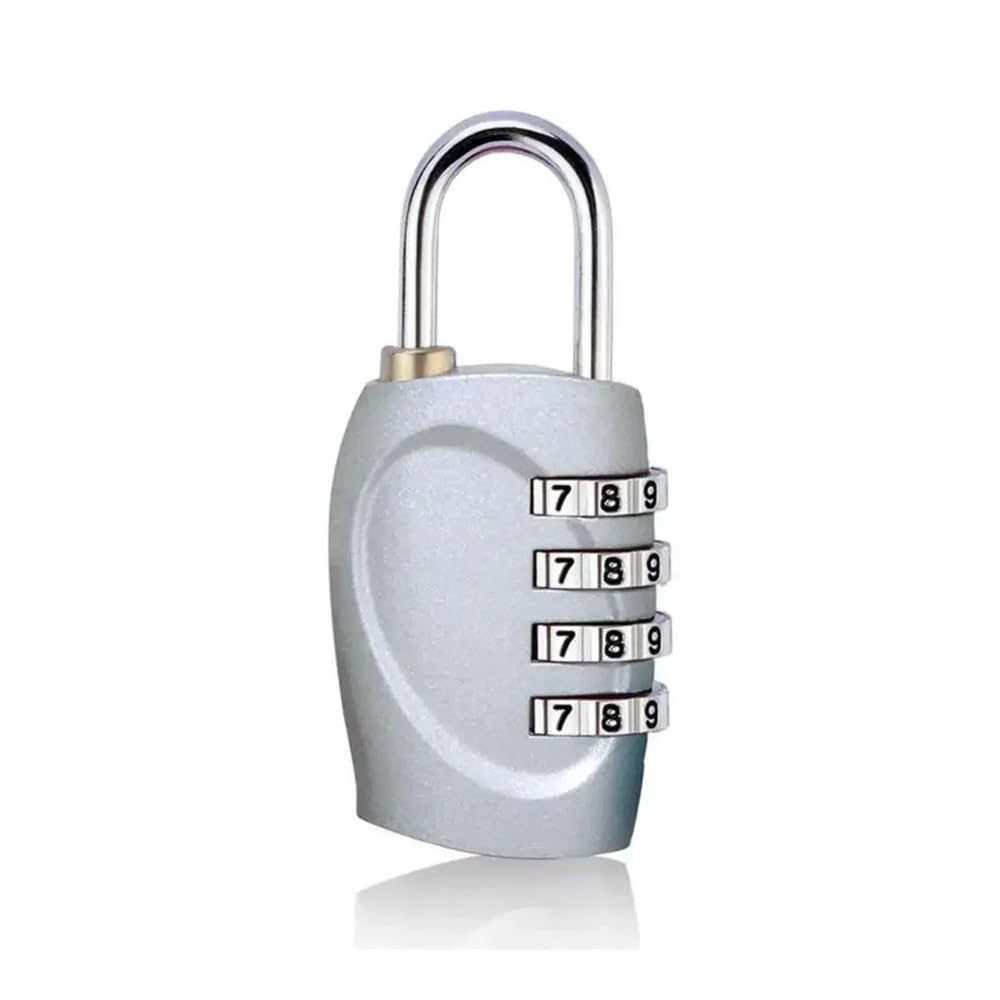 Gnyvzxplq Silver Suitcase Locks, Multicolor Combination Padlock Gym Locker Luggage Travel Digital(Silver)