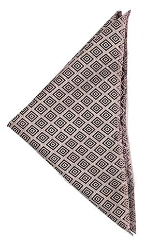 Image of formal cravat set for men with pocket square Men's Cravat Necktie, Self Design Microfiber Dark Multi color Free Size