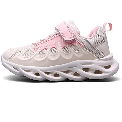 Fashion Casual Walking Sneakers Breathable Running Sport Shoes for Boys and Girls(Pink,11.5 UK Child) Cover